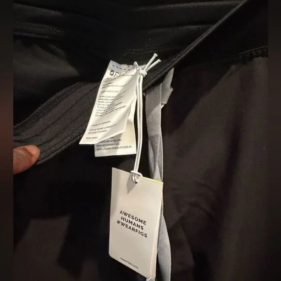 FIGS Black Drawstring Scrub Pants Size M - Picture 2 of 8